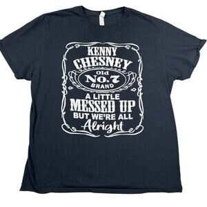 Kenny Chesney Old No. 7 Brand Graphic T-Shirt Black Country Tee Size L‎